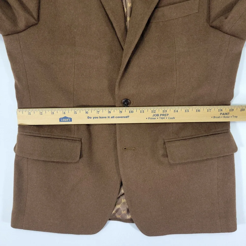Michael Kors Men's Flannel‎ Sport Coat Blazer KIP Two Button Vicuna 38R NEW